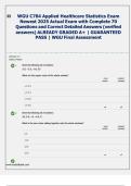 WGU C784 Applied Healthcare Statistics &ndash; Final Exam 2025 &vert; Verified Questions & Detailed Answers
