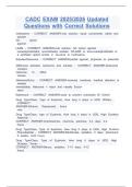 CADC EXAM 2025&sol;2026 Updated  Questions with Correct Solutions 