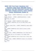 BSNC 1020 Final Exam &lpar;Questions And  Answers&rpar; Latest Exam 2025-2026 Actual Questions And Well Elaborated Answers With Rationales &lpar;Verified Answers&rpar; Latest Updated Version 2025&vert;Already Graded A&plus;