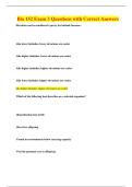 Bio 152 Exam 3 Questions with Correct Answers