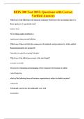 BFIN 300 bundled exams all with Questions and Correct Verified Answer