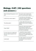 Biology&comma; CLEP &lpar; 202 questions and answers &rpar;&period;pdf