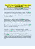 JEA CJE Test UPDATED ACTUAL   Exam  Questions and CORRECT Answers 