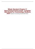 Milady Standard Chapter 21  Haircoloring Practice Exam Complete  Q&AGuide for Cosmetology Students  2025
