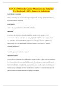 COUC 504 Study Guide-Questions & Detailed Verified and 100&percnt; Accurate Solutions