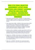 WGU C725 FINAL OBJECTIVE ASSESSMENT LATEST EXAM QUESTIONS AND CORRECT ANSWERS UPDATED 2025&sol;2026 NEW SYLLABUS&vert;A&plus; GRADED&vert;100&percnt; GUARANTEED PASS&vert;&vert;BRAND NEW VERSION&excl;&excl;&excl;