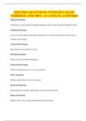 DMI PRO QUESTIONS WITH DETAILED VERIFIED AND 100&percnt; ACCURATE ANSWERS