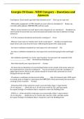 Georgia CO Exam - WDO Category &ndash; Questions and Answers