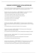 COMMUNITY INTERPRETER UNIT 5 ACTUAL QUESTIONS AND ANSWERS