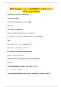 DPS Permit Test QUESTIONS with Correct Verified Solutions