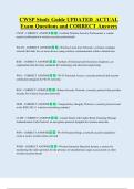 CWSP Study Guide UPDATED  ACTUAL   Exam Questions and CORRECT Answers 
