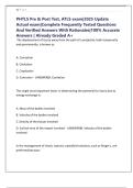 PHTLS Pre & Post Test&comma; ATLS exam&vert;2025 Update Actual exam&vert;Complete Frequently Tested Questions And Verified Answers With Rationales&vert;100&percnt; Accurate Answers &vert; Already Graded A&plus;