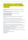 POEP MODULE 3 EXAM REVIEW QUESTIONS WITH 100&percnt; CORRECT ANSWERS 