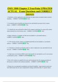 INSY 3305 Chapter 2 True&sol;False UPDATED  ACTUAL   Exam Questions and CORRECT  Answers