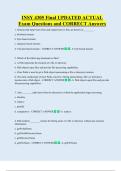 INSY 4305 Final UPDATED ACTUAL    Exam Questions and CORRECT Answers 