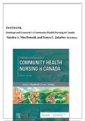  Test Bank For Stanhope and Lancaster's Community Health Nursing in Canada 4th Edition by Sandra A&period; MacDonald &vert; Chapter 1-18&vert;ISBN&colon; 9781771720281