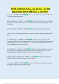 INSY 3305 EXAM 2 ACTUAL   Exam  Questions and CORRECT Answers