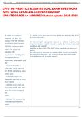 CPPS IHI PRACTICE EXAM &sol;ACTUAL EXAM QUESTIONS  WITH WELL DETAILED ANSWERS&sol;NEWEST  UPDATE&sol;GRADE A&plus; ASSURED Latest update 2025-2026 