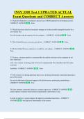INSY 3305 Test 1 UPDATED ACTUAL  Exam Questions and CORRECT Answers