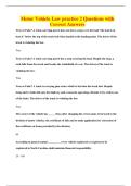 Motor Vehicle Law practice 2 Questions with Correct Answers