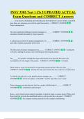 INSY 3305  Bundled Exam Questions WITH  CORRECT Answers