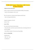NURS 456&colon; Exam 1 Questions with Correct Verified Solutions