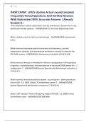 DASR EXAM &colon; &vert;2025 Update Actual exam&vert;Complete Frequently Tested Questions And Verified Answers With Rationales&vert;100&percnt; Accurate Answers &vert; Already Graded A&plus;