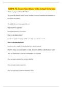 NFPA 72 Exam-Questions with Actual Solutions