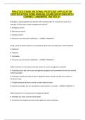PRACTICE EXAM&comma; NATIONAL PESTICIDE APPLICATOR CERTIFICATION CORE MANUAL EXAM QUESTIONS WITH CORRECT ANSWERS &vert; RATED A&plus;