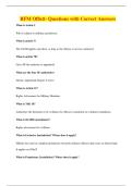 RFM Offutt- Questions with Correct Answers