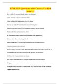 RFM 2025- Questions with Correct Verified Answers