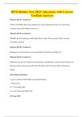 RFM Robins Test 2025- Questions with Correct Verified Answers