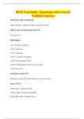 RFM bundled exams all with  Questions with Correct Answers