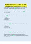 Encase Chapter 6 UPDATED  ACTUAL   Exam Questions and CORRECT Answers