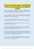 Encase Study Guide chapter 5-10 UPDATED   ACTUAL  Exam Questions and CORRECT  Answers