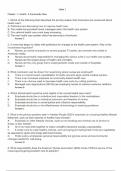 Nr442 Community Health Nursing Exam 1 Practice Questions with Verified Solutions&period;
