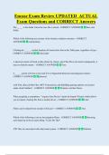 Encase Exam Review UPDATED  ACTUAL   Exam Questions and CORRECT Answers