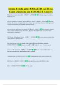 encase 8 study guide UPDATED  ACTUAL   Exam Questions and CORRECT Answers 