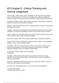 ATI Chapter 8 - Critical Thinking and Clinical Judgement Questions and answers graded A&plus; 2025&sol;2026