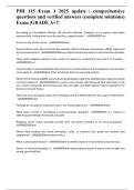 PHI 115 Exam 1 2025 update &vert; comprehensive questions and verified answers &lpar;complete solutions&rpar; Exam &vert;GRADE A&plus;&excl;&excl;