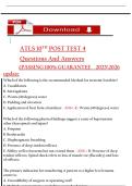 ATLS 10TH Edition POST TEST 1&comma;2&comma;3  & 4    Questions And Answers   2025&sol;2026 update   Passing 100&percnt; guaranteed