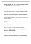 PERSONAL WELLNESS CHAPTER 7 ACTUAL QUESTIONS AND ANSWERS