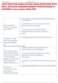 CCPS PRACTICE EXAM &sol;ACTUAL EXAM QUESTIONS WITH WELL DETAILED ANSWERS&sol;NEWEST UPDATE&sol;GRADE A&plus; ASSURED Latest update 2025-2026 