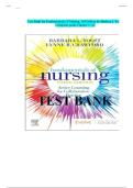 Test Bank for Fundamentals of Nursing&colon; Active Learning for Collaborative Practice 3rd Edition By Barbara L Yoost LATEST VERSION