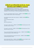 CERAP test UPDATED ACTUAL  Exam  Questions and CORRECT Answers