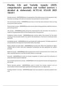 Florida Life and Variable Annuity &lpar;2025&rpar; comprehensive questions and verified answers &lpar; detailed & elaborated&rpar; ACTUAL EXAM 2025 TEST&excl;&excl;
