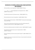 SOCIOLOGY OF FUNERAL SERVICE FINAL EXAM QUESTIONS AND ANSWERS
