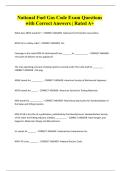 National Fuel Gas Code Exam Questions with Correct Answers &vert; Rated A&plus;