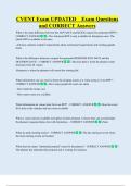 CVENT  Bundled Exam Questions WITH  CORRECT Answers