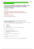 TEST BANK FOR ADVANCED ASSESSMENT&colon; INTERPRETING FINDINGS AND FORMULATING DIFFERENTIAL DIAGNOSES 5th Edition by Goolsby